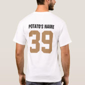 All-American Couch Potato (speciaal op de rug aang T-shirt (Achterkant)