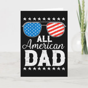 All American Dad 4 juli Patriottische Usa Familie Kaart