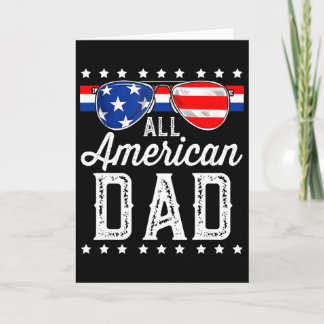 All American Dad 4 juli Vaderdag Zonnebrillen  Kaart