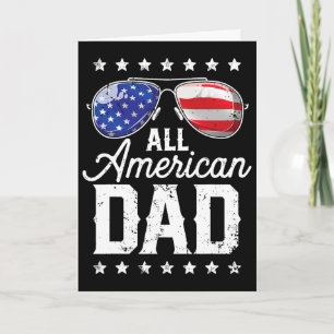 All American Dad 4e Juli Vaderdag Zonnebrillen Kaart