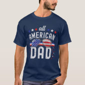 All American Dad 4th of July T-shirt (Voorkant)