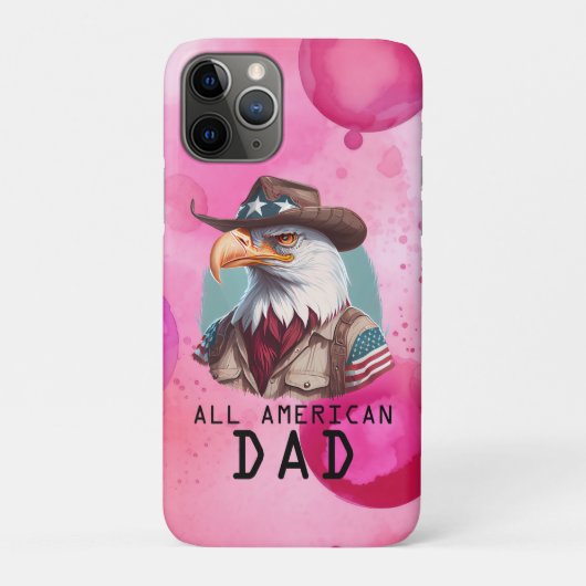 All American Dad 4th van juli Bald Eagle USA Vlag Case-Mate iPhone Case (Achterkant)