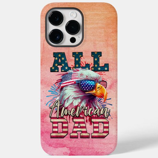 All American Dad 4th van juli Bald Eagle USA Vlag Case-Mate iPhone Case (Achterkant)
