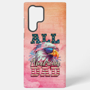 All American Dad 4th van juli Bald Eagle USA Vlag Samsung Galaxy Hoesje