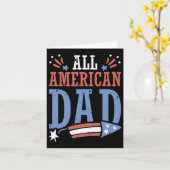 All American Dad 4th van juli Firecracker Independ Kaart (Gele Bloem)