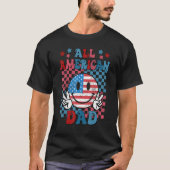 All American Dad Matching Family 4th of July Ameri T-shirt (Voorkant)