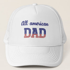 All American Dad USA 4th van juli Viering Trucker Pet