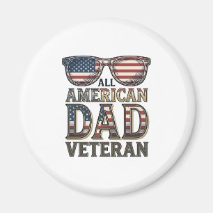 All American Dad Veteranen Patriottische Zonnebril Magneet
