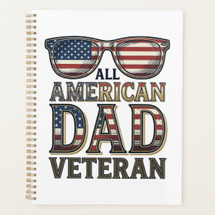 All American Dad Veteranen Patriottische Zonnebril Planner