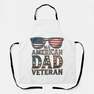 All American Dad Veteranen Patriottische Zonnebril Schort