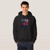 All American Daddy Sunglasses US Flag 4th of July  Hoodie (Voorkant volledig)