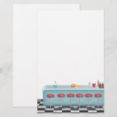  All American Diner Briefpapier (Voorkant / Achterkant)