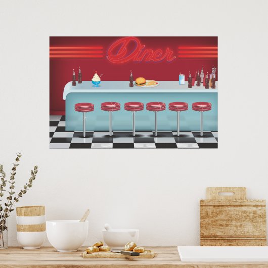  All American Diner Poster (Keuken)