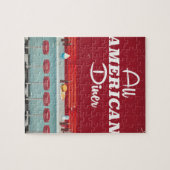 All American Diner Retro Poster Legpuzzel (Horizontaal)