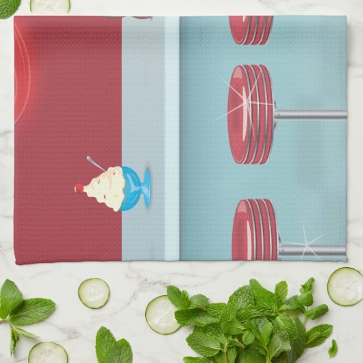  All American Diner Theedoek (Gevouwen)