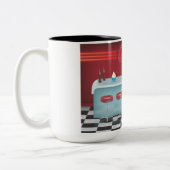  All American Diner Tweekleurige Koffiemok (Links)