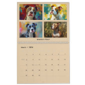 All-American Dog Breeds 4 Per Page Custom Photo Kalender (Mar 2026)