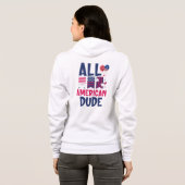 All American Dude-96993 Hoodie (Achterkant volledig)