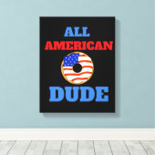 ALL AMERICAN DUDE CANVAS AFDRUK (Insitu (Houten vloer))