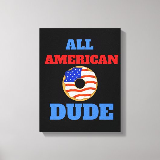 ALL AMERICAN DUDE CANVAS AFDRUK (Voorkant)
