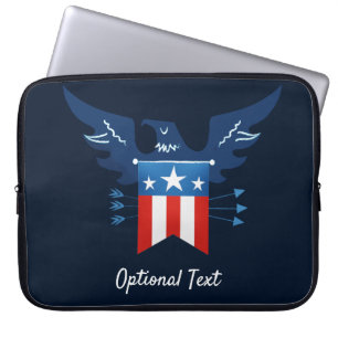 All American Eagle & Flag Patriottisch Laptop Sleeve