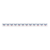 All American Eagle & Flag Patriottische Grosgrain Lint (Voorkant)