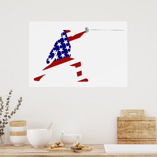 All-American Fencer/Fencing Poster (Keuken)