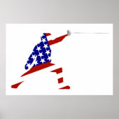 All-American Fencer/Fencing Poster (Voorkant)