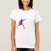 All-American Fencer/Fencing T-shirt (Voorkant)