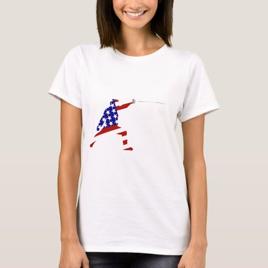 All-American Fencer/Fencing T-shirt (Voorkant)