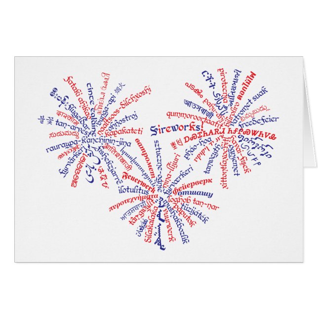 All-American Fireworks Card (Voorkant Horizontaal)