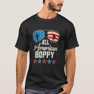 All American Fishing Boppy 4 juli Amerikaanse vlag T-shirt