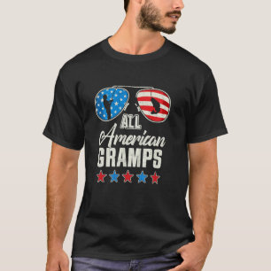 All American Fishing Opa 4 juli Amerikaanse vlag Z T-shirt