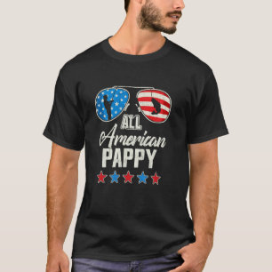 All American Fishing Pappy 4 juli Amerikaanse vlag T-shirt
