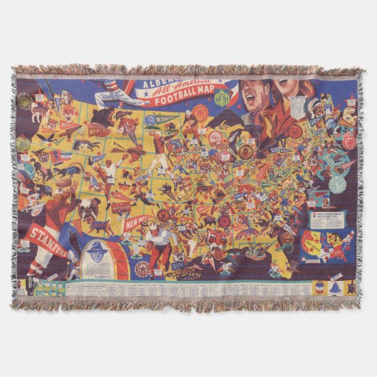 All-American  Football Map Deken (Voorkant)