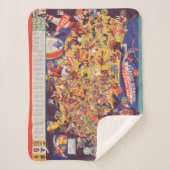 All-American  Football Map Sherpa Deken (Voorkant)