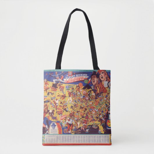 All-American Football Map Tote Bag (Voorkant)