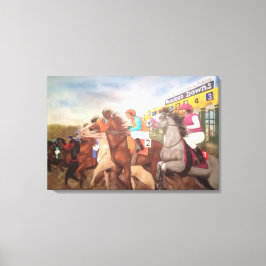 All American Futurity Paardenrennen Canvas Afdruk