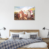 All American Futurity Paardenrennen Canvas Afdruk (Insitu (Slaapkamer))