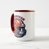 All-American Game Day Vibes - Helmstijl Mok (Voorkant links)