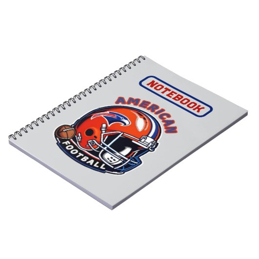 All-American Game Day Vibes -  Helmstijl Notitieboek (Linkerzijde)
