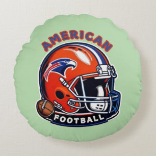 All-American Game Day Vibes - Helmstijl Rond Kussen