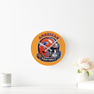 All-American Game Day Vibes - Helmstijl Ronde Klok