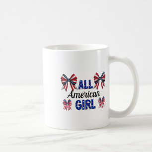 All American Girl 4 juli Coquette Bows Americ Koffiemok