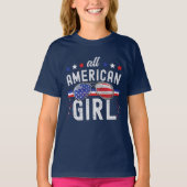 All American Girl 4th July  T-shirt (Voorkant)