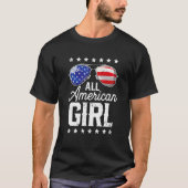 All American Girl 4th Of July Family Matching Sung T-shirt (Voorkant)