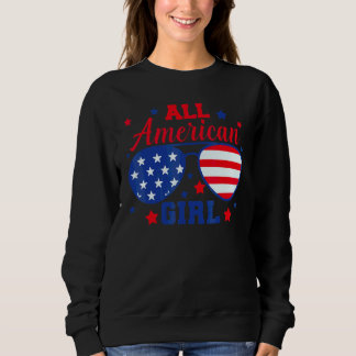 All American Girl 4th Of July Meisjes Kinderzonneb Trui