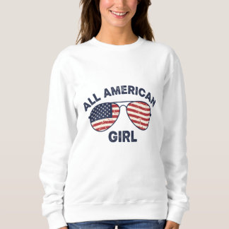 All American Girl Amerikaanse Patriottische Cadeau Trui