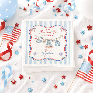 All American Girl Baby Shower Servet