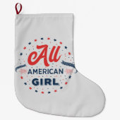 All American Girl Badge Grote Kerstsok (Voorkant)